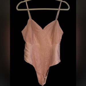 Lani The Label Satin and Lace look bodysuit NWT